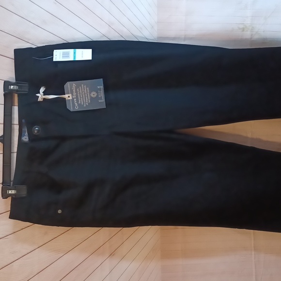 Democracy Ab"solution® Black Denim Straight Leg Jeans Stretchy Curvy - Picture 7 of 8